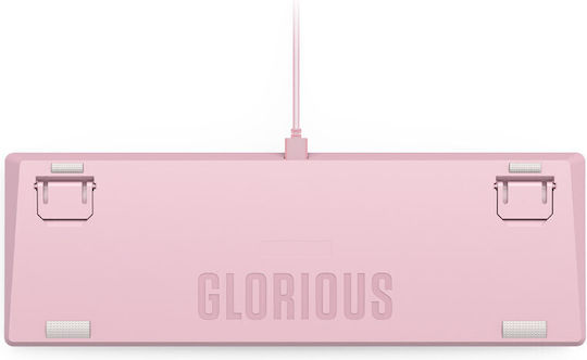 Glorious PC Gaming Race GMMK 2 Gaming Μηχανικό Πληκτρολόγιο με Glorious Fox διακόπτες και RGB φωτισμό (Αγγλικό US) Ροζ