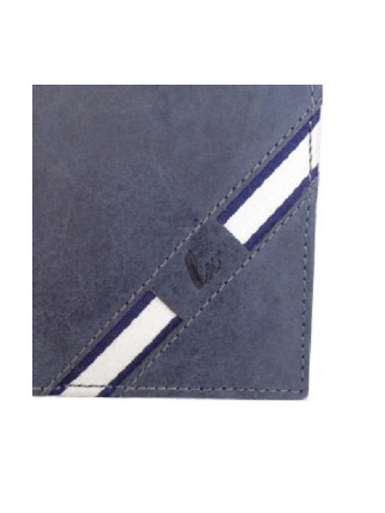 Luxus Men's Leather Wallet Blue