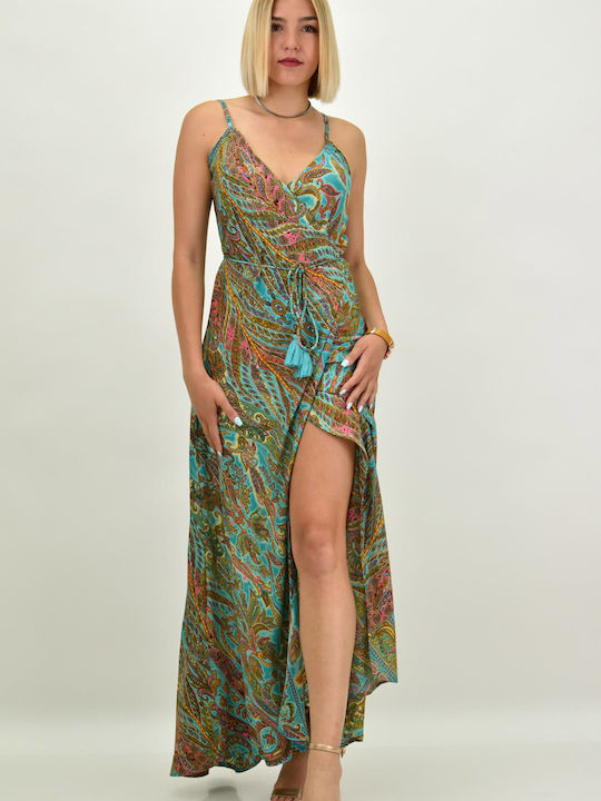 Potre Summer Maxi Dress Turquoise