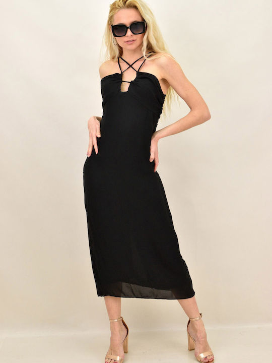 Rochie Midi De Seară De Vară Neagră
