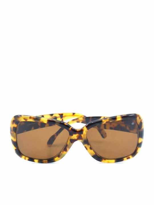 Benetton Women's Sunglasses with Brown Tartaruga Plastic Frame and Brown Lens 728 22