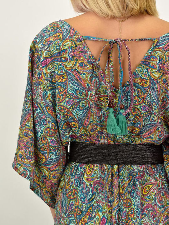 Summer Maxi Dress Turquoise