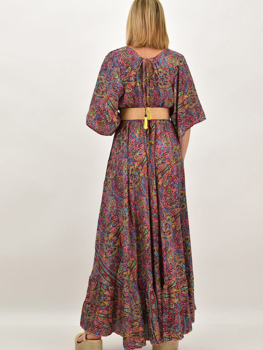Summer Maxi Dress Burgundy