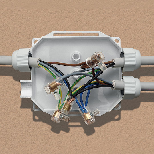 RayTech Ηλεκτρολογικό Κουτί Εξωτερικής Τοποθέτησης Διακλάδωσης Στεγανό IP68 σε Γκρι Χρώμα