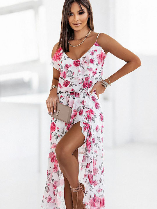 Ivon 354 Summer Maxi Dress with Ruffle