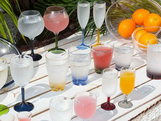 Marine Business Set Rotwein Kelch Kunststoff 6 Stück