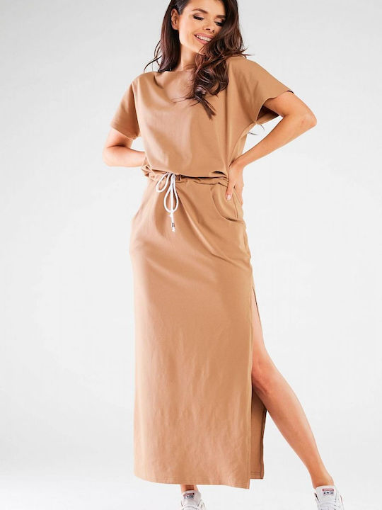 Infinite You Summer Maxi Dress Beige