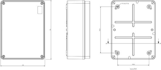 Scame Flush Electrical Box Branching IP55 686.207