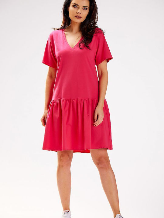 Infinite You Summer Mini Dress Fuchsia