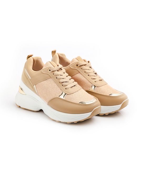 Malesa Chunky Sneakers Beige