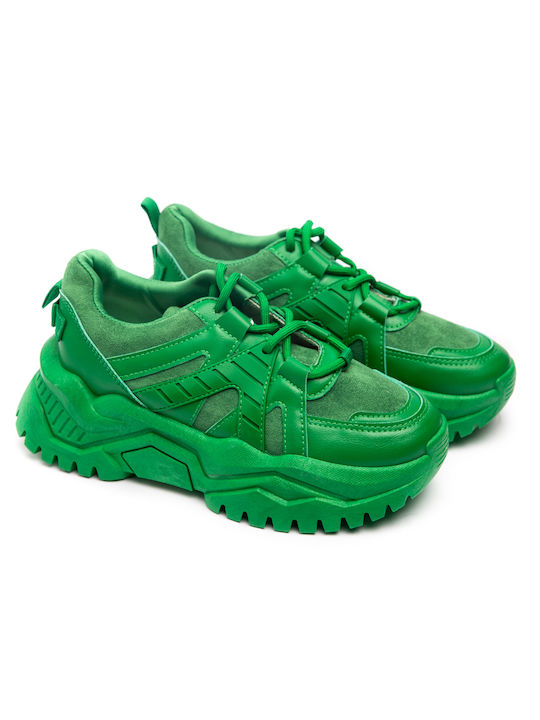 Malesa Γυναικεία Chunky Sneakers Πράσινα