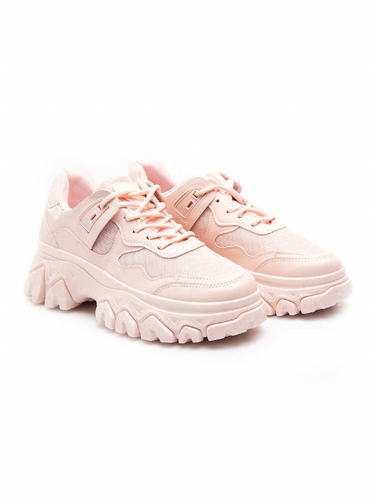 Malesa Γυναικεία Chunky Sneakers Ροζ