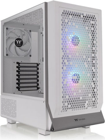 Thermaltake Ceres 300 TG Gaming Middle Tower Cutie de calculator cu iluminare RGB Alb