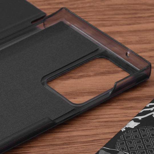 Techsuit eFold Buchen Sie Synthetisches Leder Schwarz (Galaxy Note 20 Ultra)