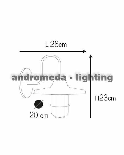 Andromeda Φωτιστικό με Καπέλο Χρυσό Andromeda Φωτιστικό με Καπέλο Χρυσό