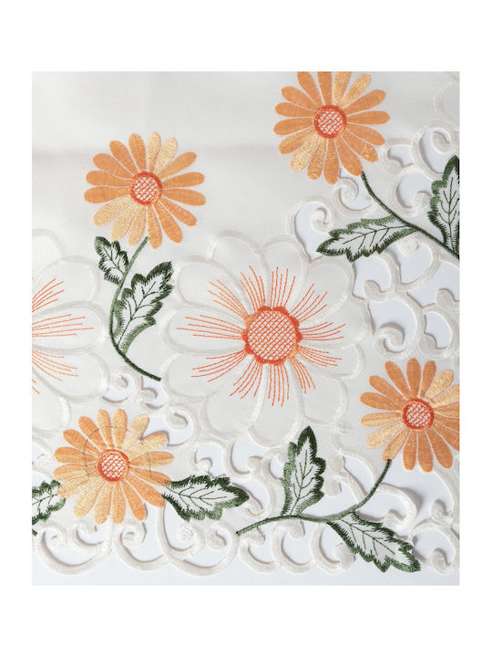 Silk Fashion Kariert Geschnitten Orange 135x135cm