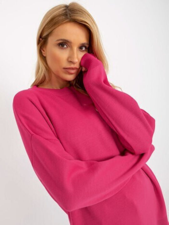 Badu Women's Long Sleeve Sweater Fuchsia