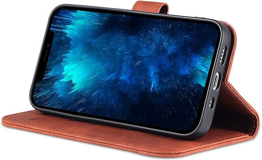 AZNS Wallet Δερματίνης Καφέ (iPhone 14 Pro)