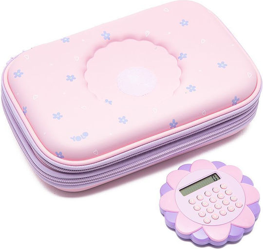 Yolo Pink Pencil Case with Calculator