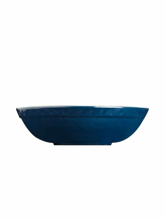 Marine Business Sailor Soul Deep Serving Plate Melamine Blue with Diameter 20cm 6 Pieces