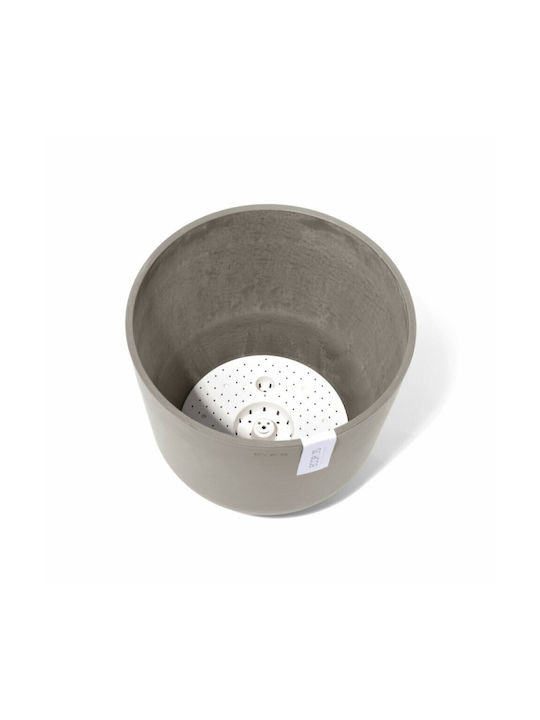 Ecopots Oslo Topf Kunststoff Taupe 35x35x30.5cm.