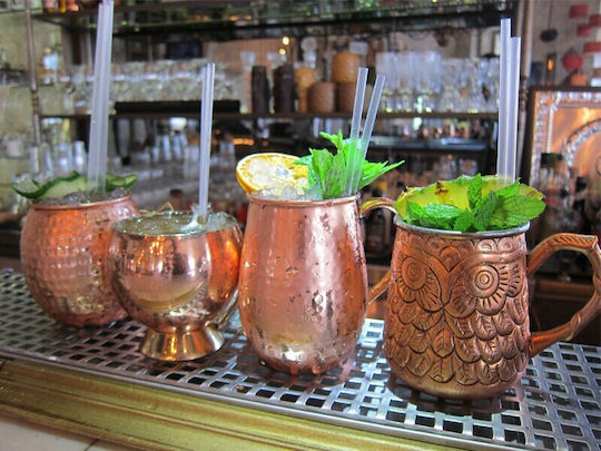 Glass Cocktail/Drinking made of Copper in Rose Gold Color 320ml