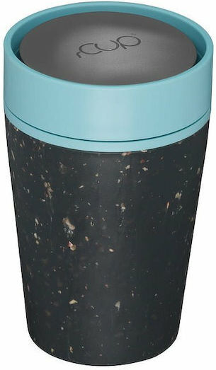 rCUP Mug from Recycled Paper with Lid Gray 227ml
