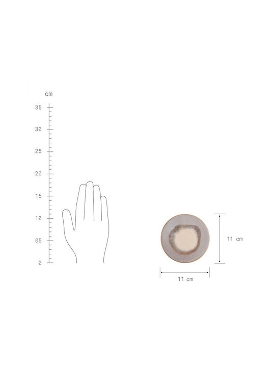 Butlers Rund Untersetzer Keramik Gray 11cm 1Stück