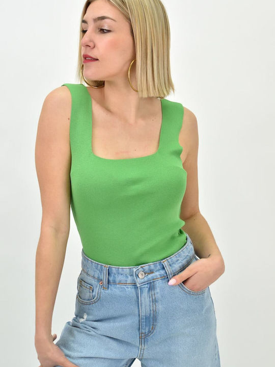 Potre pentru Femei Bluză Fără mâneci Verde