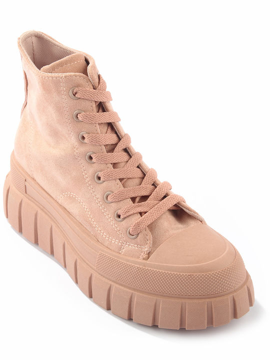 Fshoes Flatforms Boots Pink