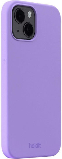 Holdit Back Cover Σιλικόνης 0.8mm Μωβ (iPhone 14)