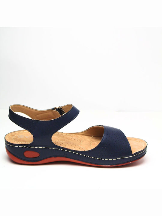 Aerostep Women's Flat Sandals Anatomic in Navy Blue Color