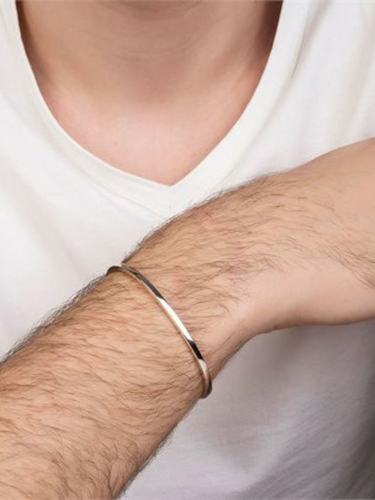 Paraxenies Herren Armband Handschellen aus Silber