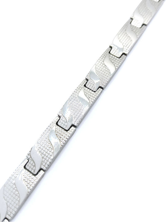 PS Silver Herren Armband aus Stahl