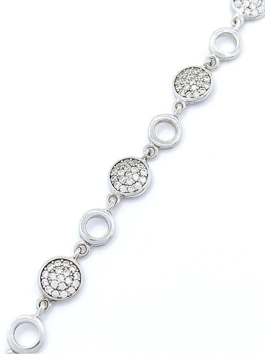 PS Silver Bracelet Chain made of Silver with Zircon