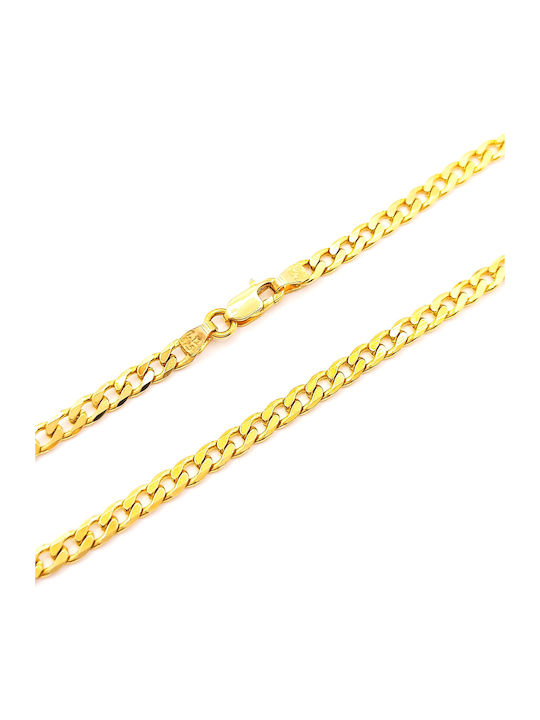 PS Silver Bracelet Chain made of Gold 14K