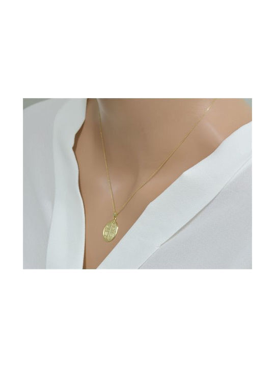 Paraxenies Necklace Constantine Talisman from Gold 9 K