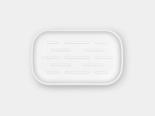 Brabantia Countertop Metal Soap Dish White