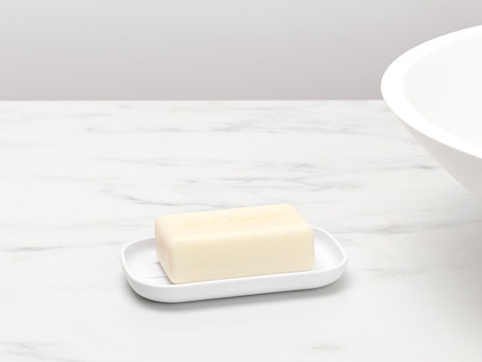 Brabantia Countertop Metal Soap Dish White
