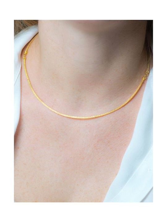 Paraxenies Silver Chain Neck Gold-plated