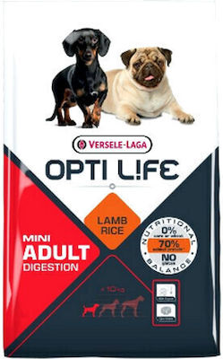 Versele Laga Opti Life Digestion Adult Mini 7.5kg Hrană Uscată fără Cereale & Gluten pentru Câini Adulți de Rase Mici cu Miel și Orez