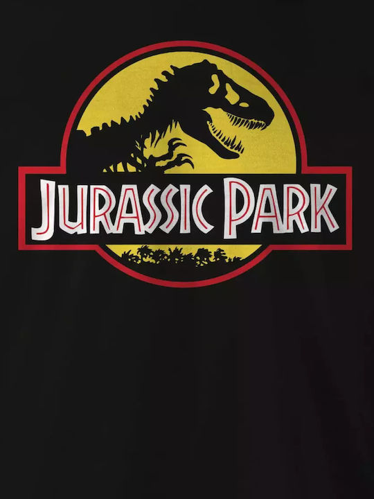 Cotton Division T-shirt Jurassic Park σε Μαύρο χρώμα