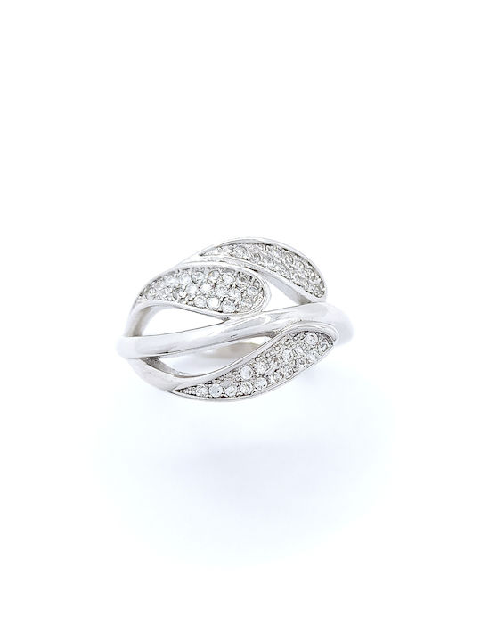 PS Silver Damen Ring mit Zirkonia aus Silber