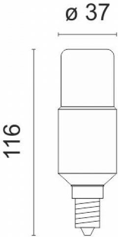 Spot Light LED Bulb 8W for Socket E14 and Shape C37 Cool White 640lm