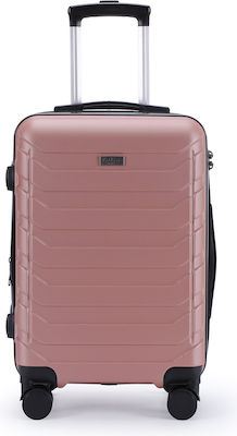 Lavor 1-602 Cabin Travel Suitcase Hard Pink with 4 Wheels Height 55cm