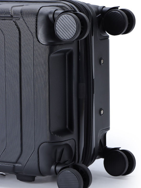 Lavor Large Travel Suitcase Hard Black with 4 Wheels Height 75cm 1-602