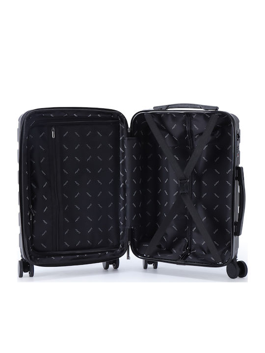 Lavor Large Travel Suitcase Hard Black with 4 Wheels Height 75cm 1-602