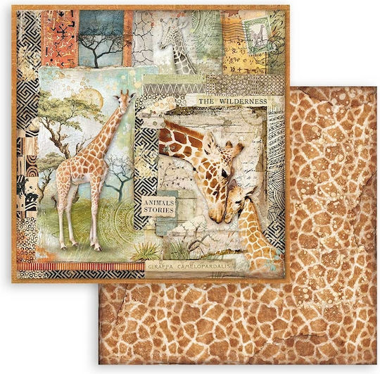Stamperia Savana Scrapbooking Beidseitig 190gr/m² 10 Blätter 10Stück SBBL103