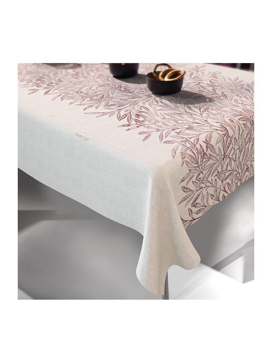 Saint Clair 1042 Polyester Stain Resistant Tablecloth 145x220cm