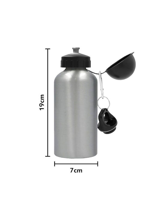 Koupakoupa Wednesday Adams Wasserflasche Aluminium 500ml Silber